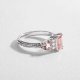 BONADONNA ENGAGEMENT RING | 14K GOLD | MORGANITE & WHITE DIAMOND