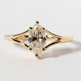 SPLIT SHANK MARQUISE RING