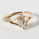 SPLIT SHANK MARQUISE RING