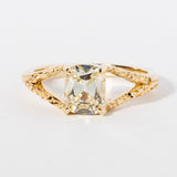LUMINARY ENGAGEMENT RING | OLD MINE CUT DIAMOND & 14KT YELLOW GOLD