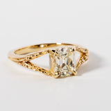 LUMINARY ENGAGEMENT RING | OLD MINE CUT DIAMOND & 14KT YELLOW GOLD