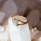 LUMINARY ENGAGEMENT RING | OLD MINE CUT DIAMOND & 14KT YELLOW GOLD