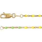 RAINBOW ENAMEL NECKLACE