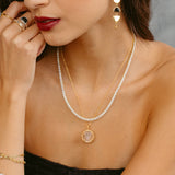 GEMINI ZODIAC INTAGLIO NECKLACE