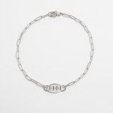1111 ANGEL NUMBERS TAG BRACELET | SILVER
