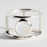 DOUBLE BAND RING | MOONSTONE