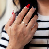 FLOW OF LIFE RING | 14K GOLD | WHITE SAPPHIRE