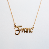 CUSTOM NAMEPLATE NECKLACE | 14K GOLD