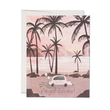 GETAWAY CAR WEDDING GREETING CARD