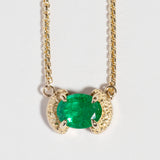 CUSTOM MATRIX EMERALD NECKLACE