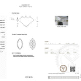 2.91ct | E/VVS2 Marquise Shape Rose Cut Lab Diamond (IGI)