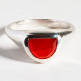 LUNA RING | STERLING SILVER & CARNELIAN