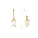 MOONSTONE DANGLE EARRINGS | GOLD FILLED