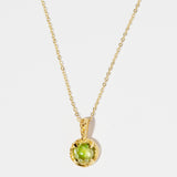 MATRIX HALO NECKLACE | PERIDOT