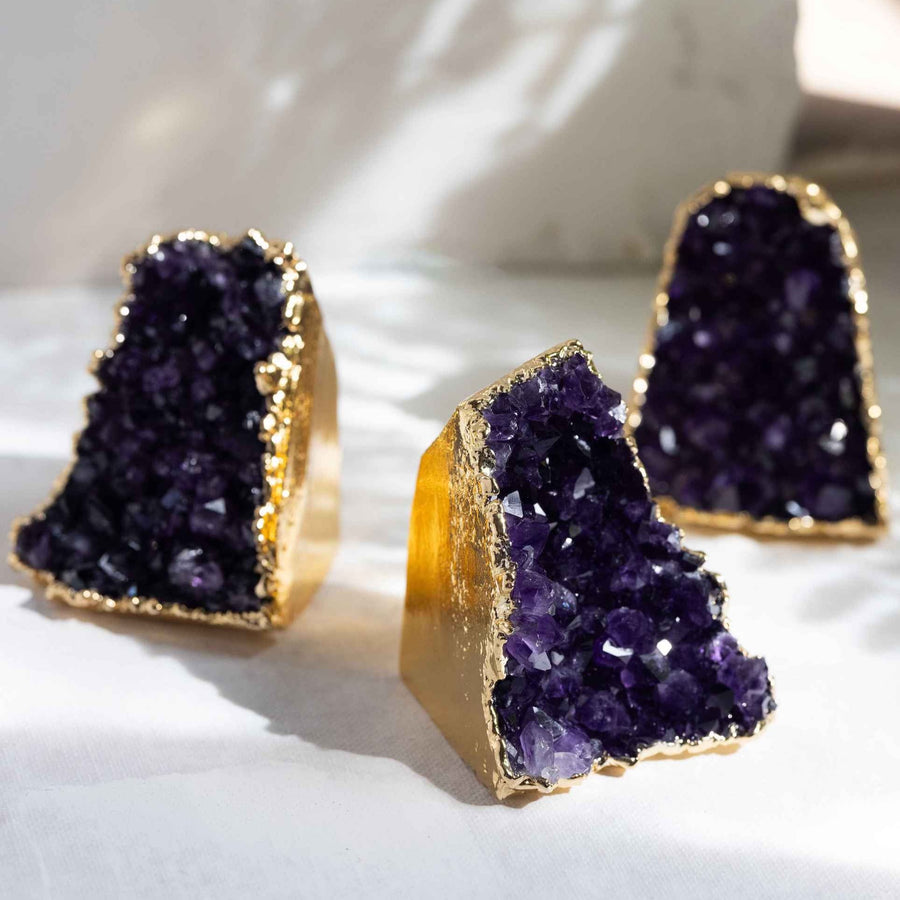 GOLD PLATED AMETHYSTS | MINED GOODES
