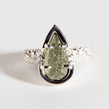 ONE OF A KIND MOLDAVITE PHOENIX TEAR RING