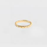 STAR + MOON GOLD PLATED RING