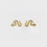 PAVE SNAKE STUD EARRINGS