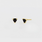 MINI ENERGY GEM STUDS | BLACK TOURMALINE