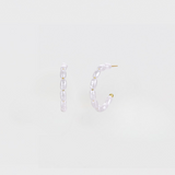 MULTI PEARL HOOP EARRING