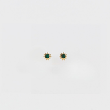 SUN STUD MALACHITE EARRINGS