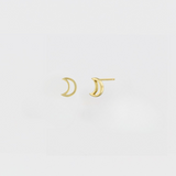 MINIMALIST MOON STUDS