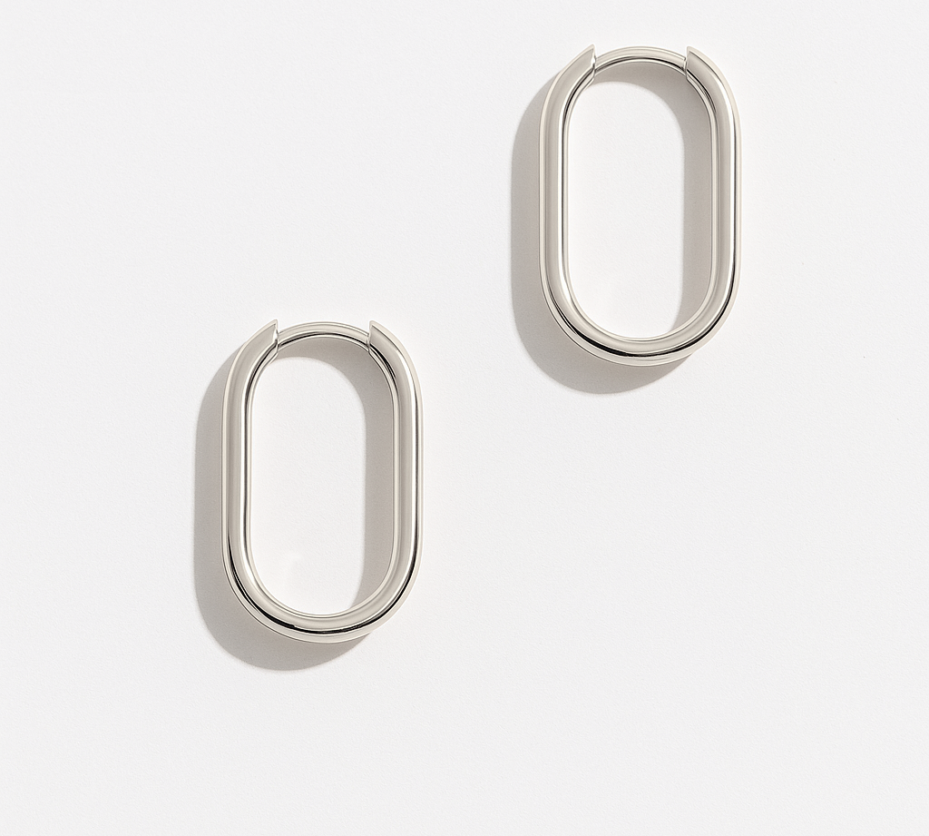 PAPERCLIP HOOPS | 14K GOLD