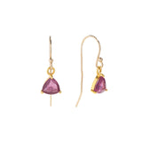 RUBY DANGLE EARRINGS | GOLD FILLED