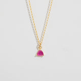TRILLION PRONG NECKLACE | GOLD FILLED