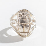 SCARAB BEETLE RING | STERLING SILVER