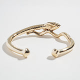 SNAKE CUFF | YELLOW BRONZE