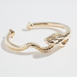 SNAKE CUFF | YELLOW BRONZE