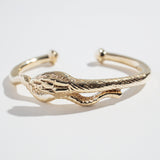 SNAKE CUFF | YELLOW BRONZE