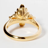 SUN & NIGHT LOTUS BLOSSOM RING