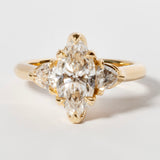 SUN & NIGHT LOTUS BLOSSOM RING