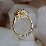 SUN & NIGHT LOTUS BLOSSOM RING