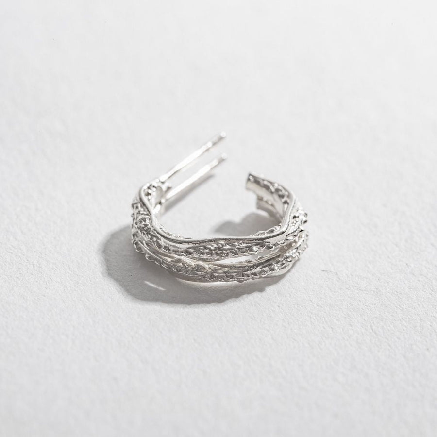 FIRST CONTACT HOOPS | STERLING SILVER