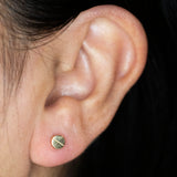SCREW TOP FLAT BACK STUDS | 14KT GOLD