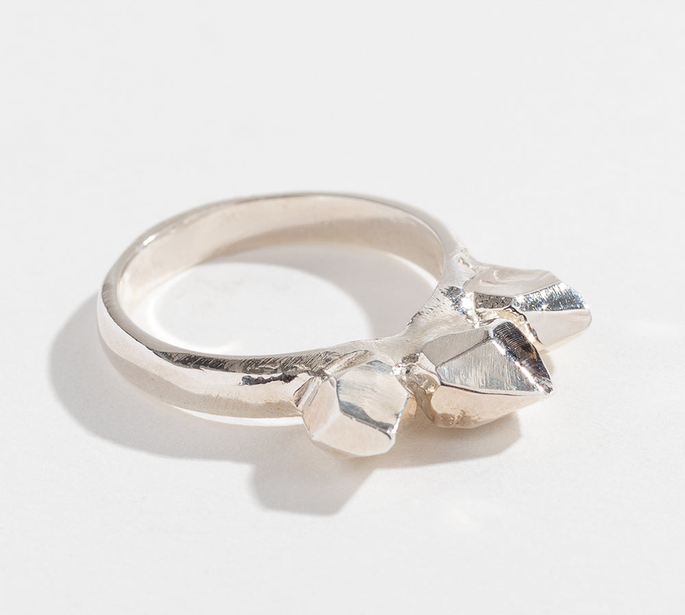 SALE | TRIPLE SPIKE RING | STERLING SILVER