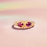 GARNET MASQUE RING | 14K GOLD & GARNET | HAYLEY ELISE JEWELRY