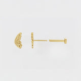 FAIRY WING FLAT BACK STUDS | 14K