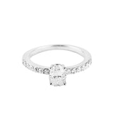 BALLERINA ENGAGEMENT RING | 14K GOLD, MOISSANITE & DIAMONDS