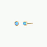 FIRE OPAL STUDS