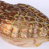 GLASS SCREECH OWL ORNAMENT