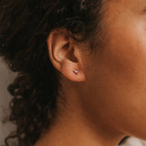 AMETHYST MINI GEM EARRINGS