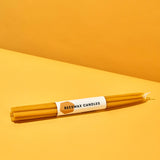 THIN BEESWAX TAPER CANDLES