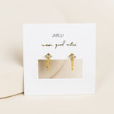 CHAIN HUGGIE STUDS