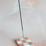 RAINBOW CHECKS INCENSE HOLDER