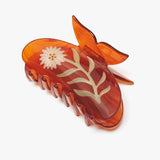 CHAMOMILE CLAW | ACETATE WHITE FLOWER BUTTERFLY HAIR CLIP