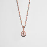 HERKIMER IN THE ROUGH NECKLACE WITH BAIL | 14K GOLD